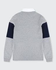 Grey Striped Rugby Shirt