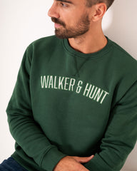 Dark Green Appliqué Sweatshirt