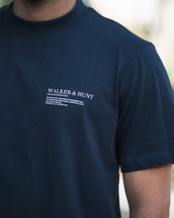 Suave Tee - Navy - Walker & Hunt T-Shirts