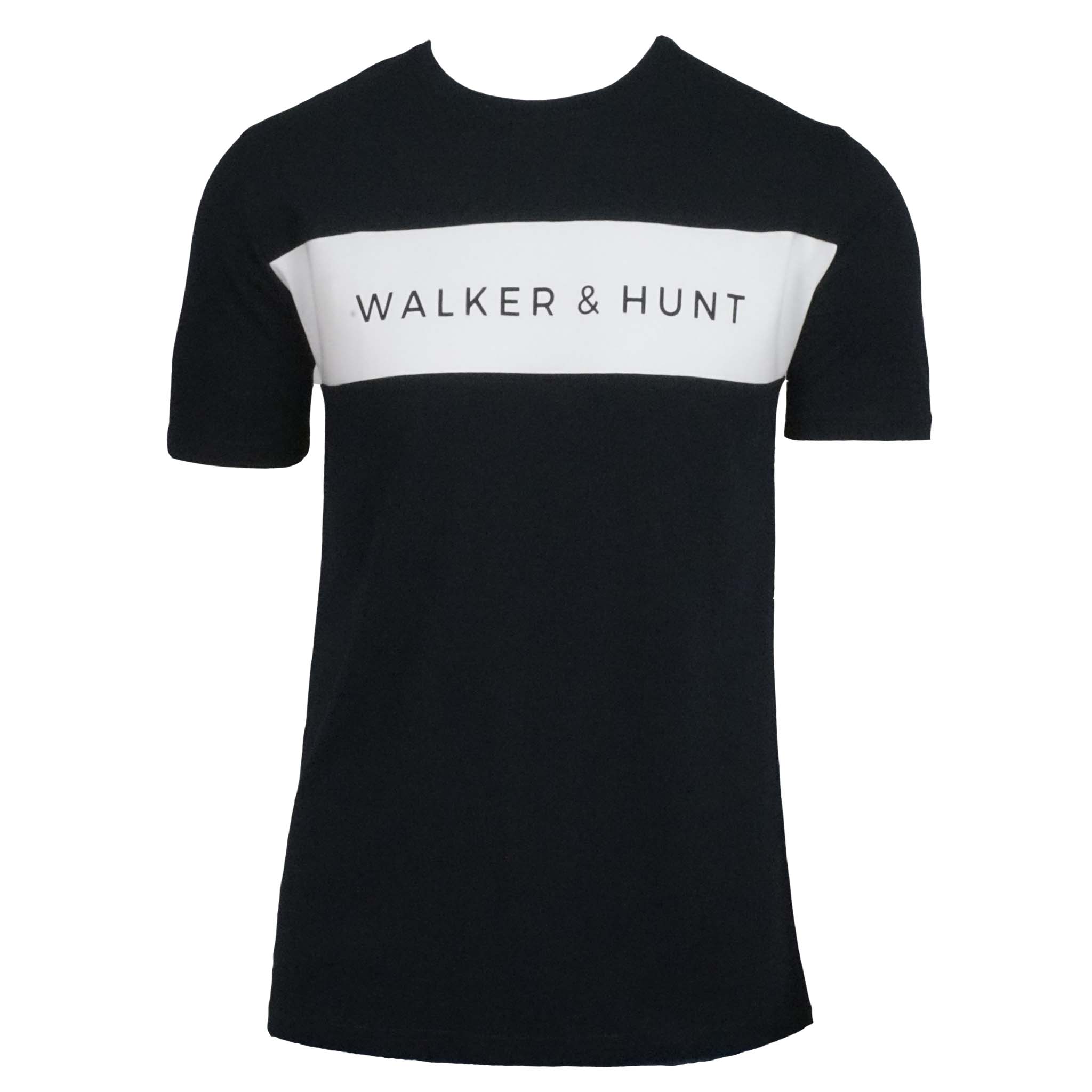 Navy Panelled Tee - Walker & Hunt T-Shirts