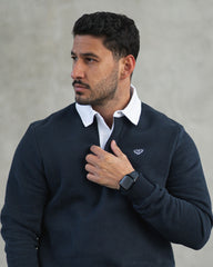 Navy Rugby Shirt - Slim Fit