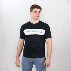 Navy Panelled Tee - Walker & Hunt T-Shirts